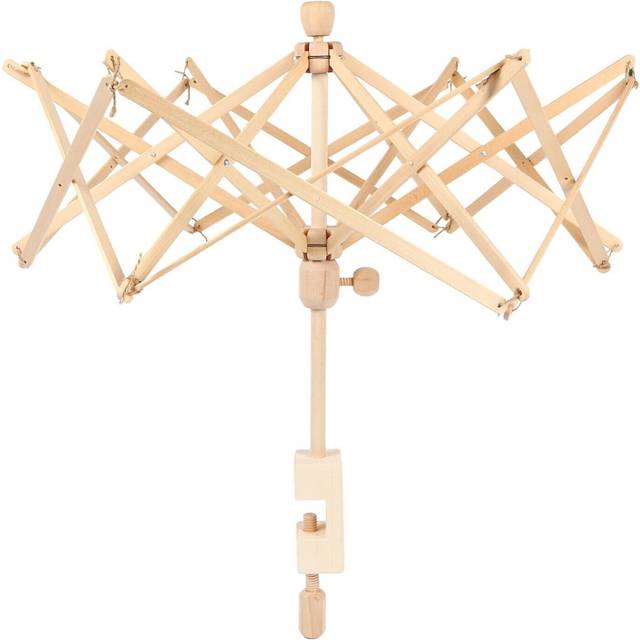 Wooden swift yarn umbrella ball winder knitting crochet skein wool string tool