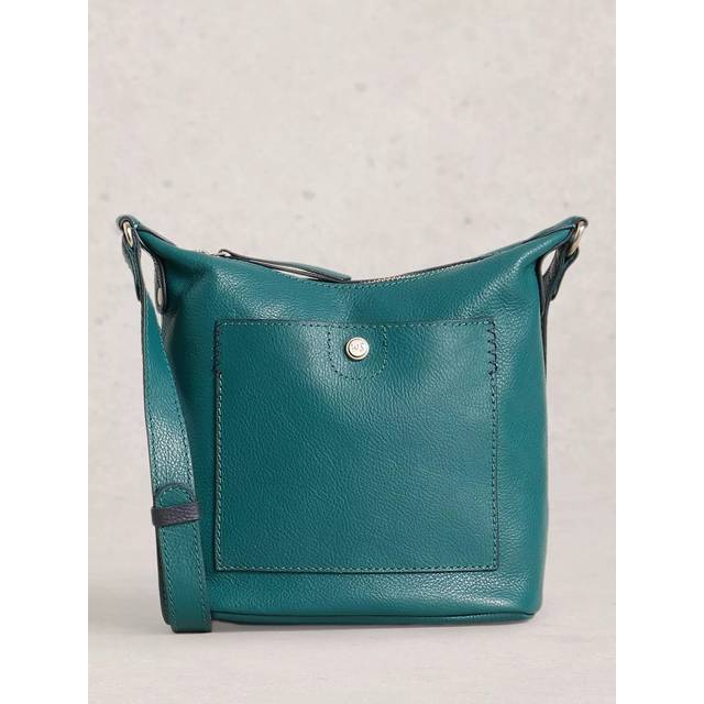 White Stuff Mini Fern Leather Crossbody Bag