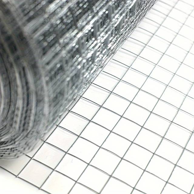 TEMU 8m Welded Wire Mesh Galvanised Fence Aviary Rabbit Hutch Chicken