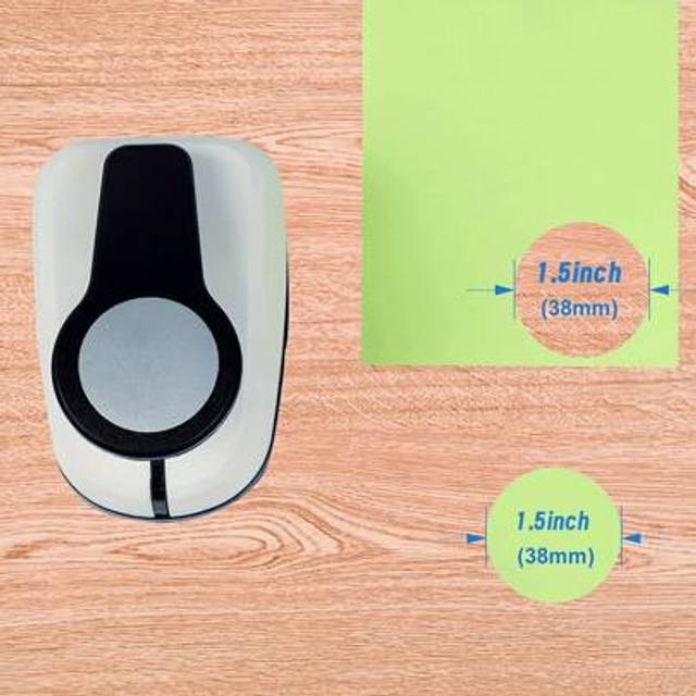 SHEIN 1.5 Inches (38mm) Circle Single Hole Paper Punch Craft Tool, Daily Shape For Students&#39; Scrapbook And Greeting Card Making, Suitable For Crafting With