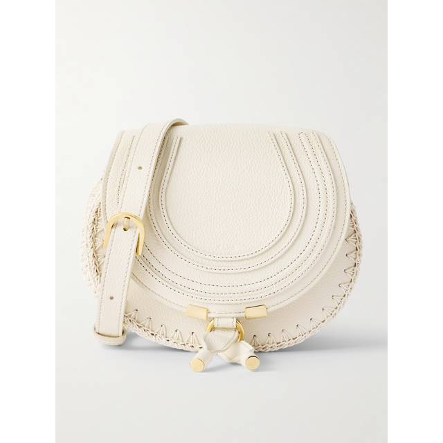 Chloé Marcie Small Crochet & Leather Bag