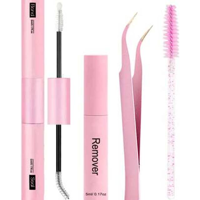 SHEIN Bond And Seal, Remover, 10ml Individual Lashes Glue And Seal, Eyelashes Applicator, 2 In1 Cluster Bond And Seal,Eyelashes Brush, Glue For Cluster Lash