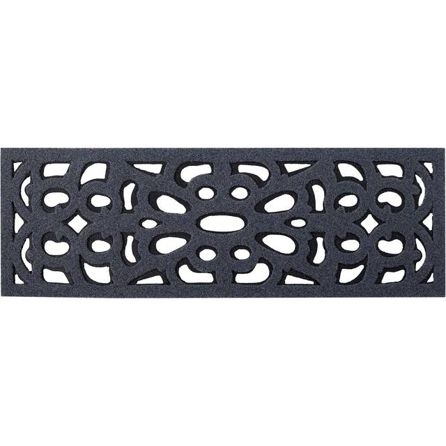 TEMU Outdoor Victorian Fence Design Doormat Decorative Stair Mats Heavy Duty Drainage Porch Rubber Skid Proof Anti Slip