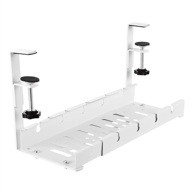 Under Desk Cable Storage Rack Expandable Management Tray 1Pcs