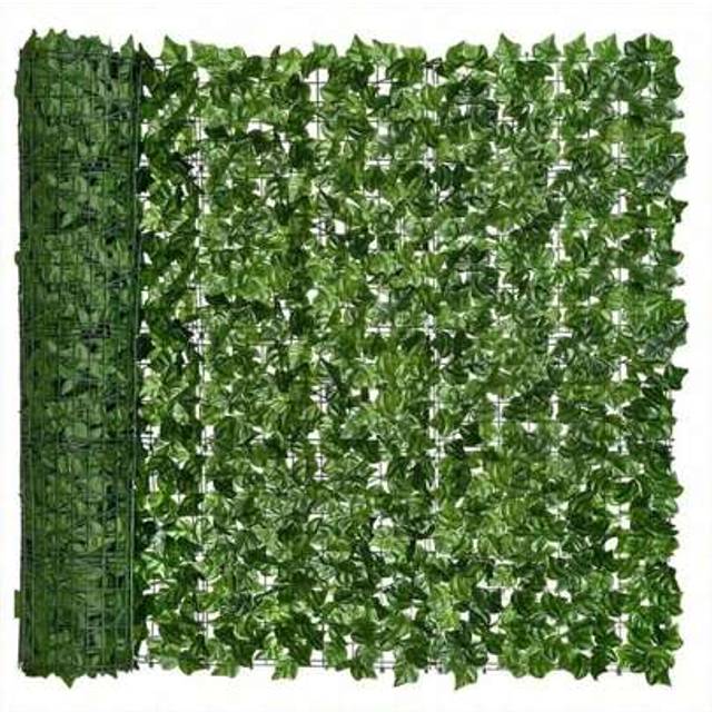 SHEIN 1 Roll, Artificial Ivy Privacy Fence Wall Screen, Artificial Hedges Fence And Faux Ivy Vine Leaf Decoration For Outdoor Garden Decor, Room Decoration,