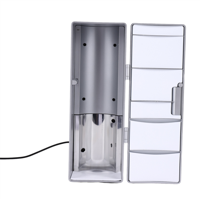 Refrigerator Mini Usb Fridge Freezer Cans Drink Beer Cooler Warmer Travel Icebox Car Office Use Portable