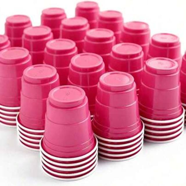 SHEIN 10/50/100pcs 2oz Pink Shot Cups, Hot Pink Party Cups, Bachelorette Party, Birthday Party Cups, Jello Shots, Shower, Hot Pink Party Favors, Pink Party,
