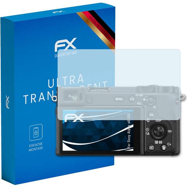 Atfolix 3x Screen Protection Film For Sony Alpha A6100 Screen Protector Clear
