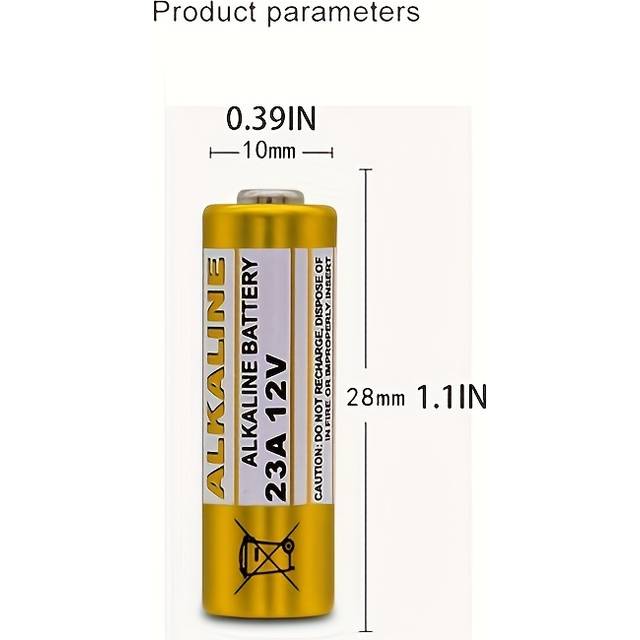 TEMU 5pcs Per Pack Of 12v 23a Batteries, Small 12-volt Batteries L1028