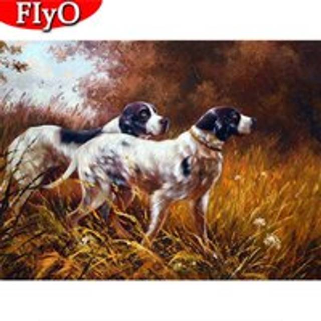5D DIY Diamond Painting Dog Handicraft Diamond Embroidery Cross Stitch Animal Mosaic Decorations For Room Full Square 20X30CM