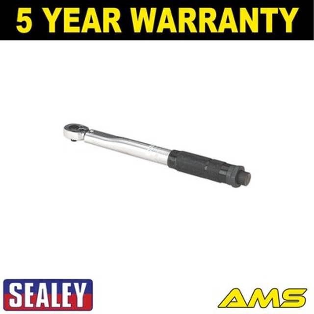 Sealey premier calibrated micrometer style torque wrench 1/4"sq drive 5-25nm