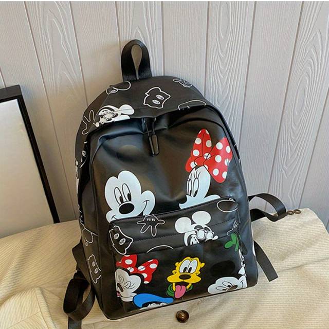 TEMU Ip Print Commuter Large Capacity Casual Versatile Shoulder Backpack Exquisite Travel Storage Bag Daily Commuting Bag Lightweight Travel Pack