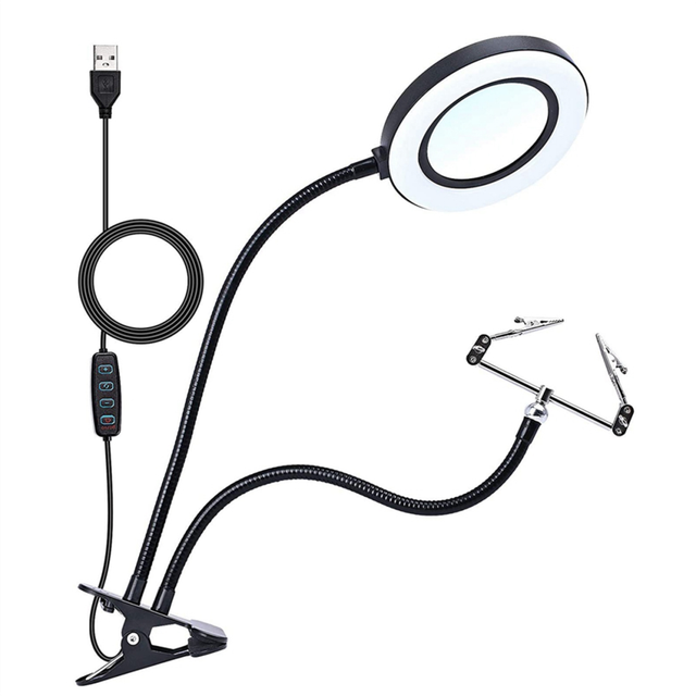 Multifunctional Desk Lamp Magnifying Glass with Led Lights