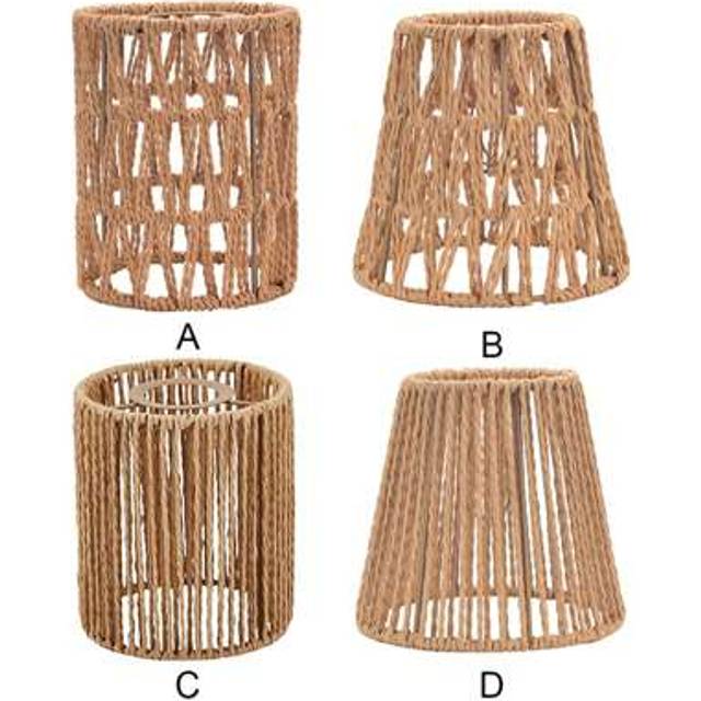 SHEIN 1pc/3pcs/4pcs Creative Paper Rope Handwoven Lampshade, Southeast Asian Style For Home, Hotel, Living Room, Bedroom, Dining Room