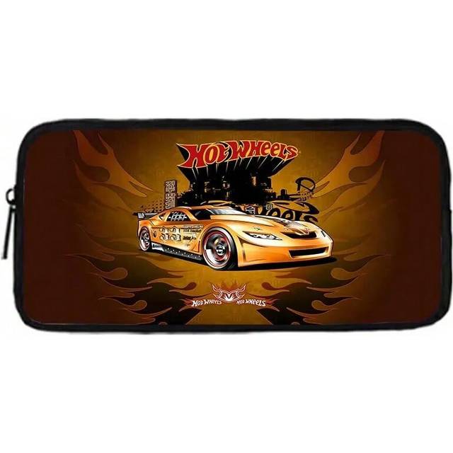 (XHOO1-BD-101-A6) Hot Wheels Cars Child School Backpack with Lunch Bags ,Pencil Bags ,School Bags for Boys Girls Best Gift