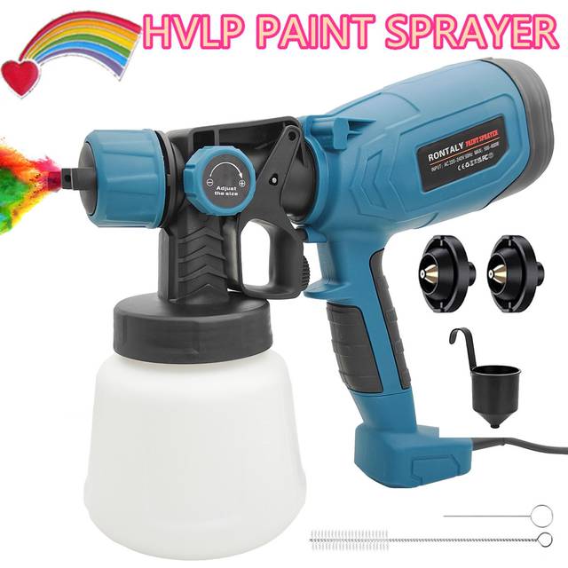 TEMU Paint Sprayer, 600w Fence Paint Sprayer With 1000ml Container, Paint Spray Gun With 3 Nozzles And 3 Patterns, Hvlp Electric Spray Gun For Fences, Sheds, Cabinet, Walls, Red