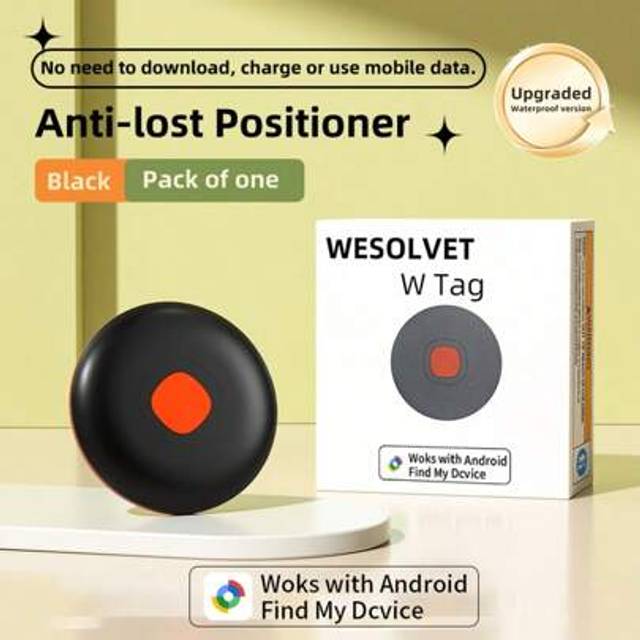 SHEIN Android Mini GPS Tracker Air Smart Tags Locator Works With Find My Device (Android Only), 210mAh Battery Elderly Pet Pets Dog Cat Car Luggage Vehicle