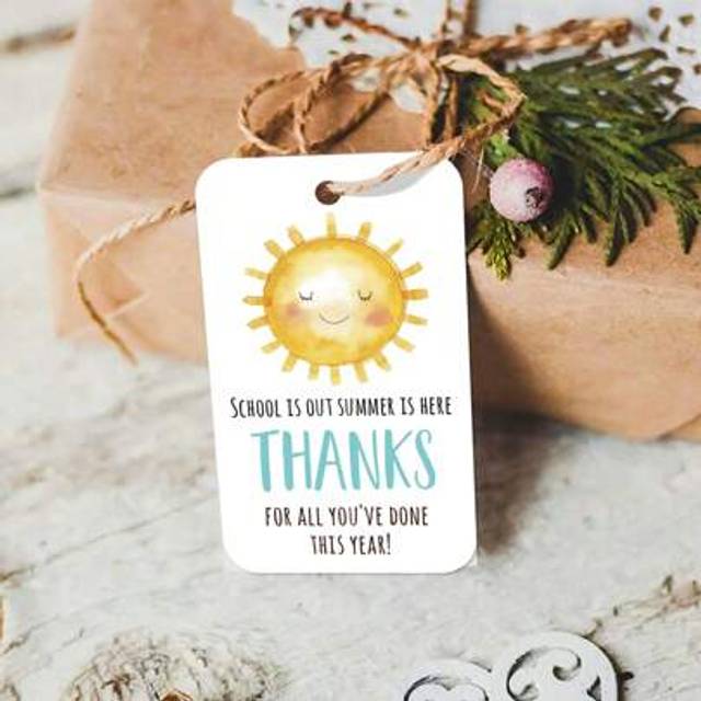 SHEIN 50pcs Teacher Thank You Gift Tags With String - Perfect For Back To School, Graduation, Teacher Appreciation, Celebrations & More, Hanging Tag Labels