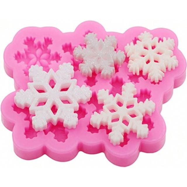 SHEIN 1pc  Silicone Mold, Christmas Snowflake Shaped Silicone Mould For Resin Crafts, DIY Jewelry, Hair Accessories, Shoes & Clothing Decoration