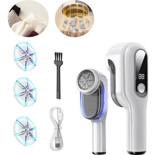 Electric lint pill fluff remover fabrics sweater fuzz shaver household uk