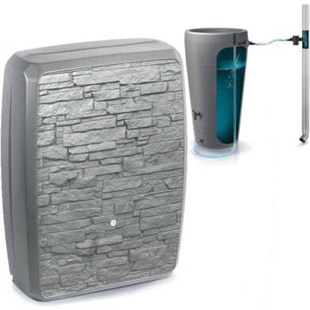 SHEIN Rainwater Tank Water Butt Textured Slate Stone Effect 2 Sided Large 250 Litres