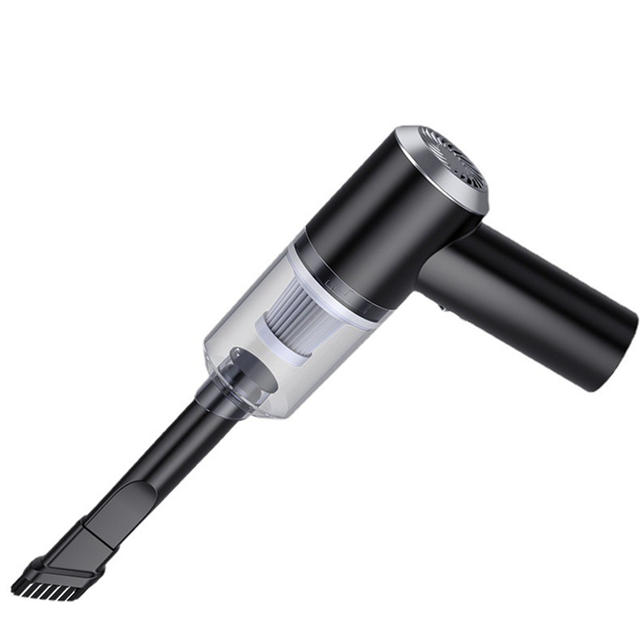For Car Vacuuming Cordless Vacuuming Rechargeable High Suction Black