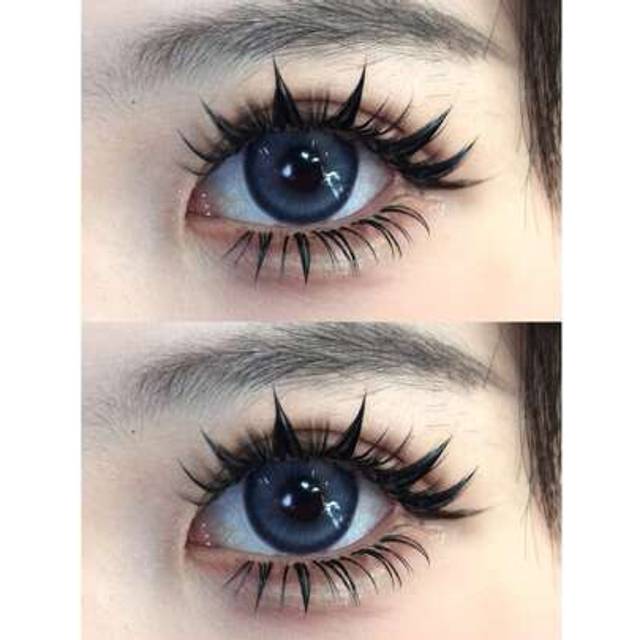 SHEIN 5 Pairs Thick Anime/Manga Style False Lashes, 10-15mm Natural Look Doll Lashes For Halloween/Party/Christmas Makeup Strip Lashes, Lashes, Eyelashes, F