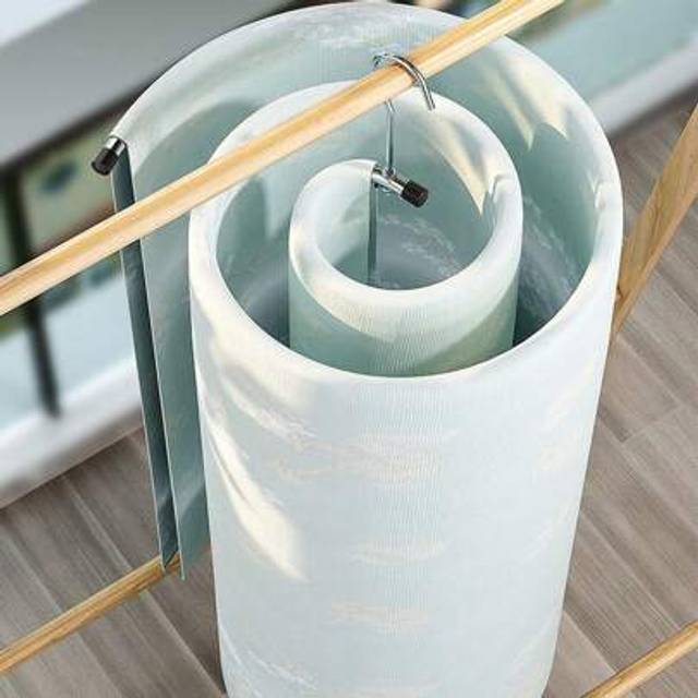 SHEIN 2pcs Stainless Steel Foldable Multifunctional Balcony Hanging Drying Rack, Rotating For Clothes, Blankets, Bedding, Towels, Multipurpose For Home & Do