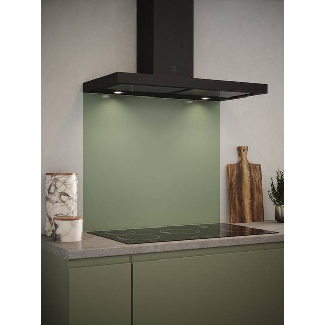 Sage Green Glass Kitchen Splashback 900Mm X 750Mm, Green