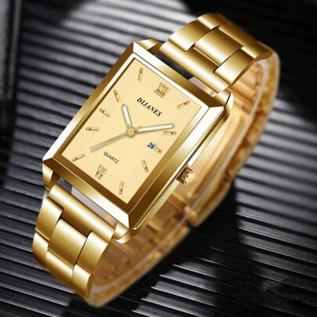 SHEIN Luxury Women&#39;s Bracelet Watch, Metal Strap With Gold And Silver Tone, Top Fashion Brand Quartz Watch For Women With Calendar, Business Style