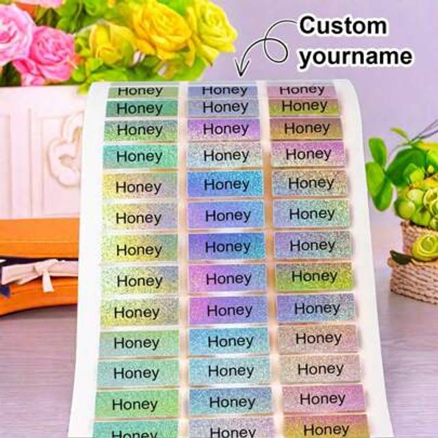 SHEIN Custom Waterproof Stickers Personalized Name Labels Stickers For Kids, Back To School Supplies For Kids, Custom Name Tag Stickers Personalized, Daycar