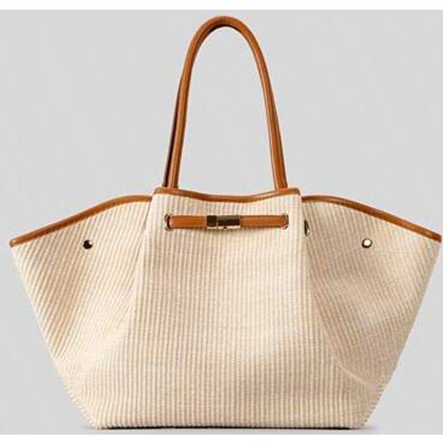 SHEIN Fashion Woven Large Capacity Straw Trapeze Bag Designer Women Handbags Luxury Quality Summer Beach Bag Big Bali Shopper Purses For Vacation