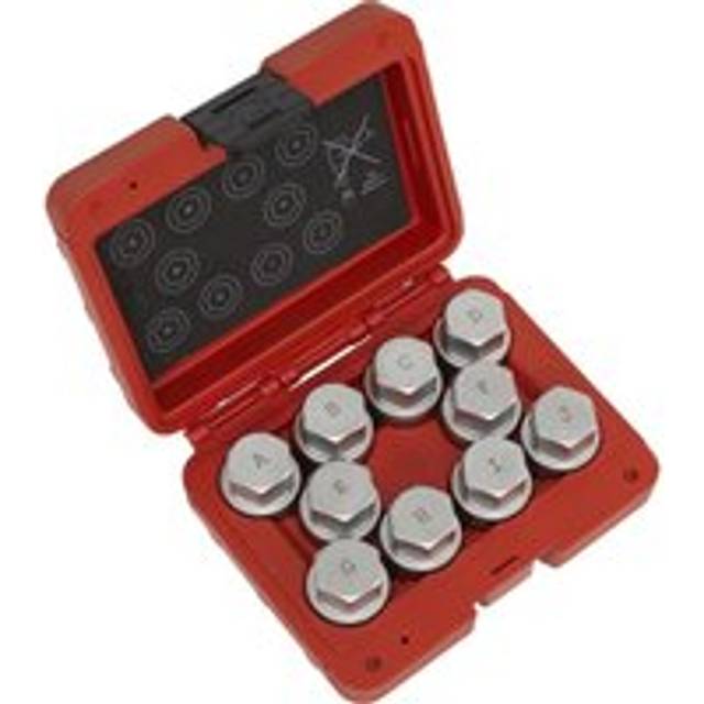 Sealey 10 Piece Locking Wheel Nut Key Set for Land Rover