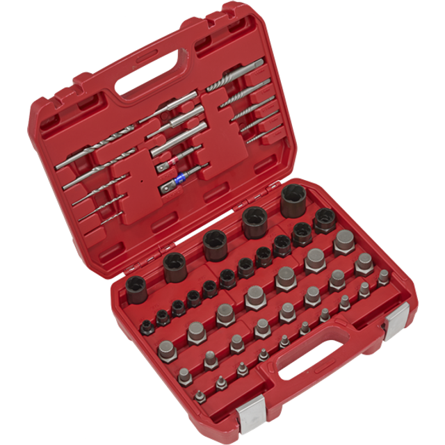 Sealey ak8156 master nut, bolt & screw extractor set 56pc