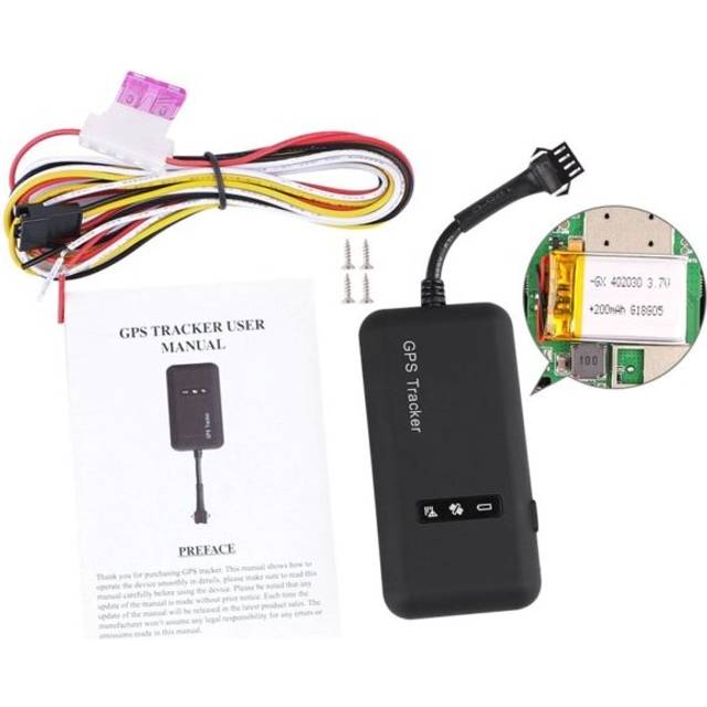(With Bat No Relay) Mini GPS Car Tracker GPS Locator Google Maps Realtime Tracking Free APP