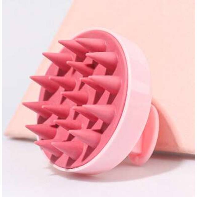 SHEIN 1pc Scalp Massager Shampoo Brush, Bath Comb,1pc Soft Silicone Comb Teeth For Scalp Care,Shower Hair Scalp Scrubber Exfoliator For Dandruff Removal, He