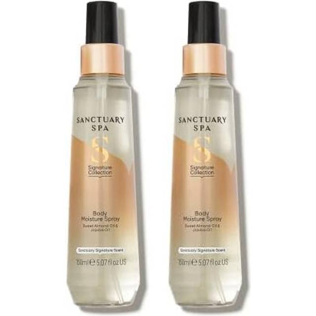 Sanctuary Spa Body Moisture Spray, No Mineral Oil, Cruelty Free and Vegan Body Spray Moisturiser, 150 ml (Pack of 2)
