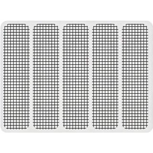 SHEIN 1/2/3/4/5pcs Self-Adhesive Stainless Steel Insect Screen & Drainage Outlet Filter Sticker For Doors & Windows