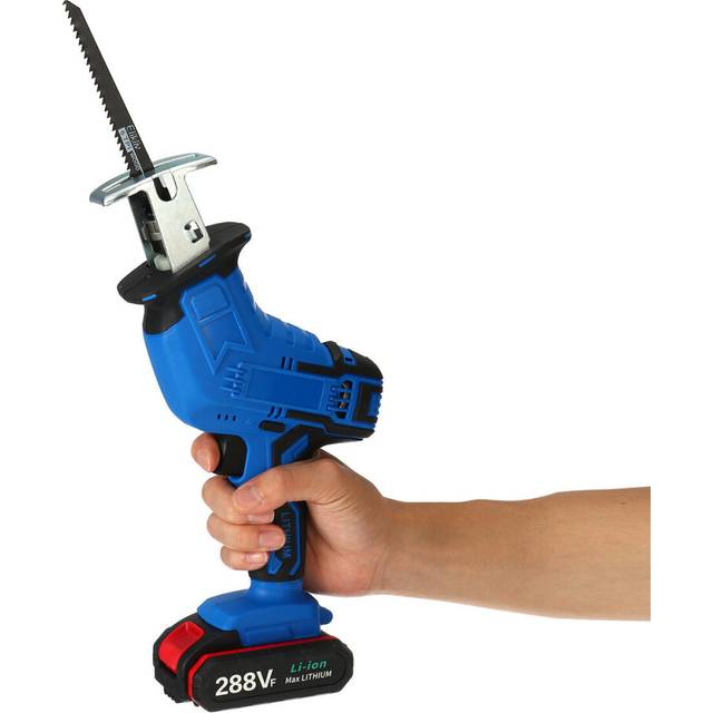 (Two Batteries) Cordless Electric Saw Rechargeable Reciprocating Saw For Wood/Metal/Plastic Cutting Tool W/ None/1pc/2pcs Battery Also for For Worx Ba