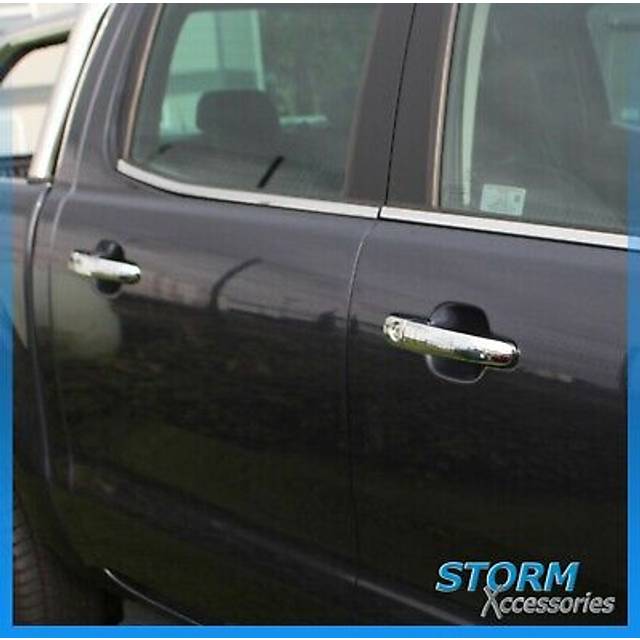 Stx chrome door handle covers/protectors - 4pc set for ford ranger t6 2012-2019