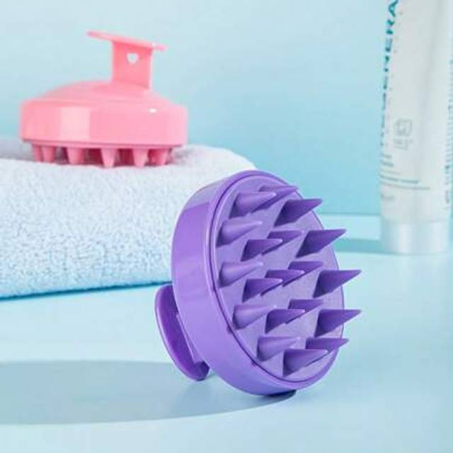 SHEIN Scalp Massager Shampoo Brush, Hair Scalp Scrubber Shower Hair Brush Head Massager For Stress Relax Hair Growth, Dandruff Brush Scalp Exfoliator For Wo