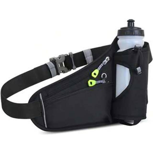 SHEIN Unisex Running Waist Bag With Water Bottle Holder, Multi-Function Fanny Pack For Fitness, Keys & Phone Storage