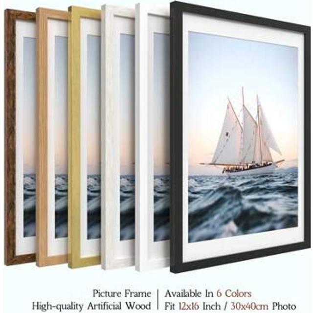 SHEIN 12x16/12x12/8x8 Inches Multi-Color Gallery Photo Frame, High-Quality And Exquisite, Vertical Or Horizontal Hanging, Fits 30x40, 30x30, 20x20 Cm Pictur