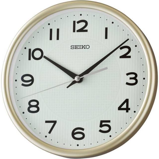 Seiko Timeless Gold Lumibrite 22cm Wall Clock Qxa836g