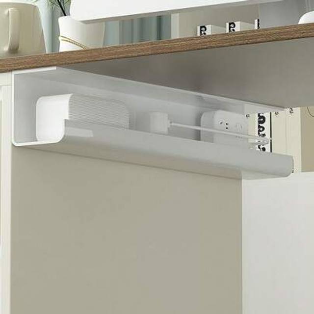 SHEIN No-Screw Under Desk Cable Management Tray - Self-Adhesive Installation, Cable Management, Cable Management Under Desk, Desk Wire Management, Cable Tra
