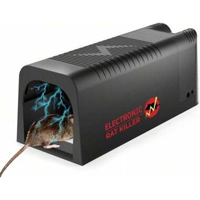 SHEIN Upgraded Rat Trap - 8000V Humane Electric Mouse Trap Zapper With High Voltage Instant Kill For Chipmunk Squirrel Gopher Mole Mice Rats, Indoor Outdoor
