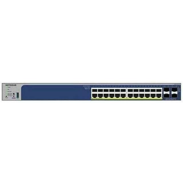 Netgear 28 Port PoE+ Gigabit Ethernet Smart Switch - 24 x PoE+ Ports and 4 x 10G SFP+ Ports