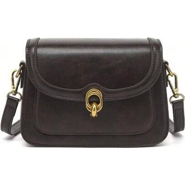 SHEIN Cross Body Bag For Women, Soft PU Leather Handbags Waterproof Anti-Theft Phone Bag Small Shoulder Bags With Adjustable Strap For Travel Shopping Daily