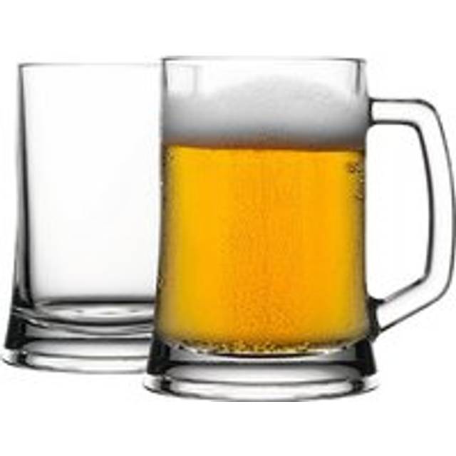 500ml Pub Glass Beer Mugs - Pack of 2