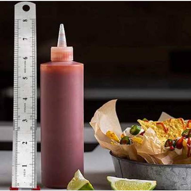 SHEIN 1pc Condiment Squeeze Bottle, Clear Sauce Bottle For Ketchup Salad Dressing